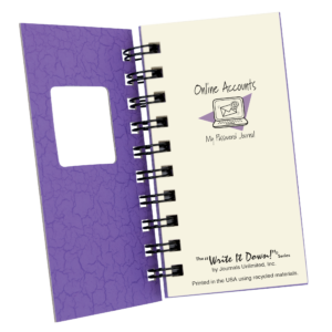 Online Accounts, My Password Journal