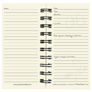 Bird Watching, My Bird Journal