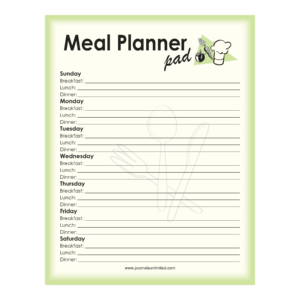 Meal Planner Notepad