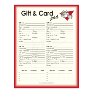 Gift & Card Notepad