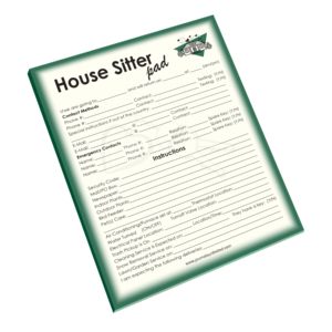 House Sitter Notepad