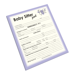 NP-422 Baby Sitter Notepad