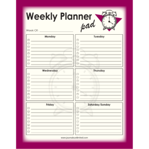 Weekly Planner Jumbo Notepad