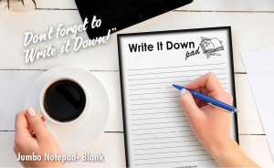 NP-421 Write it down Jumbo Notepad