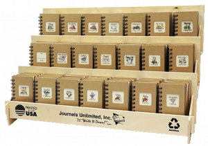 PC27 Plywood Counter Display Kraft brown mini