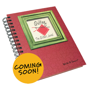 Quilting Journal cover coming soon